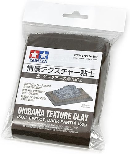 TAMIYA - Diorama Texture Clay 5.29 oz (Efecto del suelo Tierra Oscura) Tamiya  87222