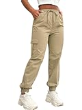 Cargo Pants Women Lightweight Joggers Quick Dry Summer Hiking Pants with Pockets