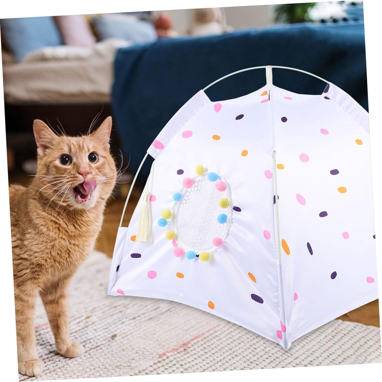 Detachable Dog Cat Tent Lightweight Pet Supplies Outdoor Pet Bed Ventilation Strong Sleeping House
