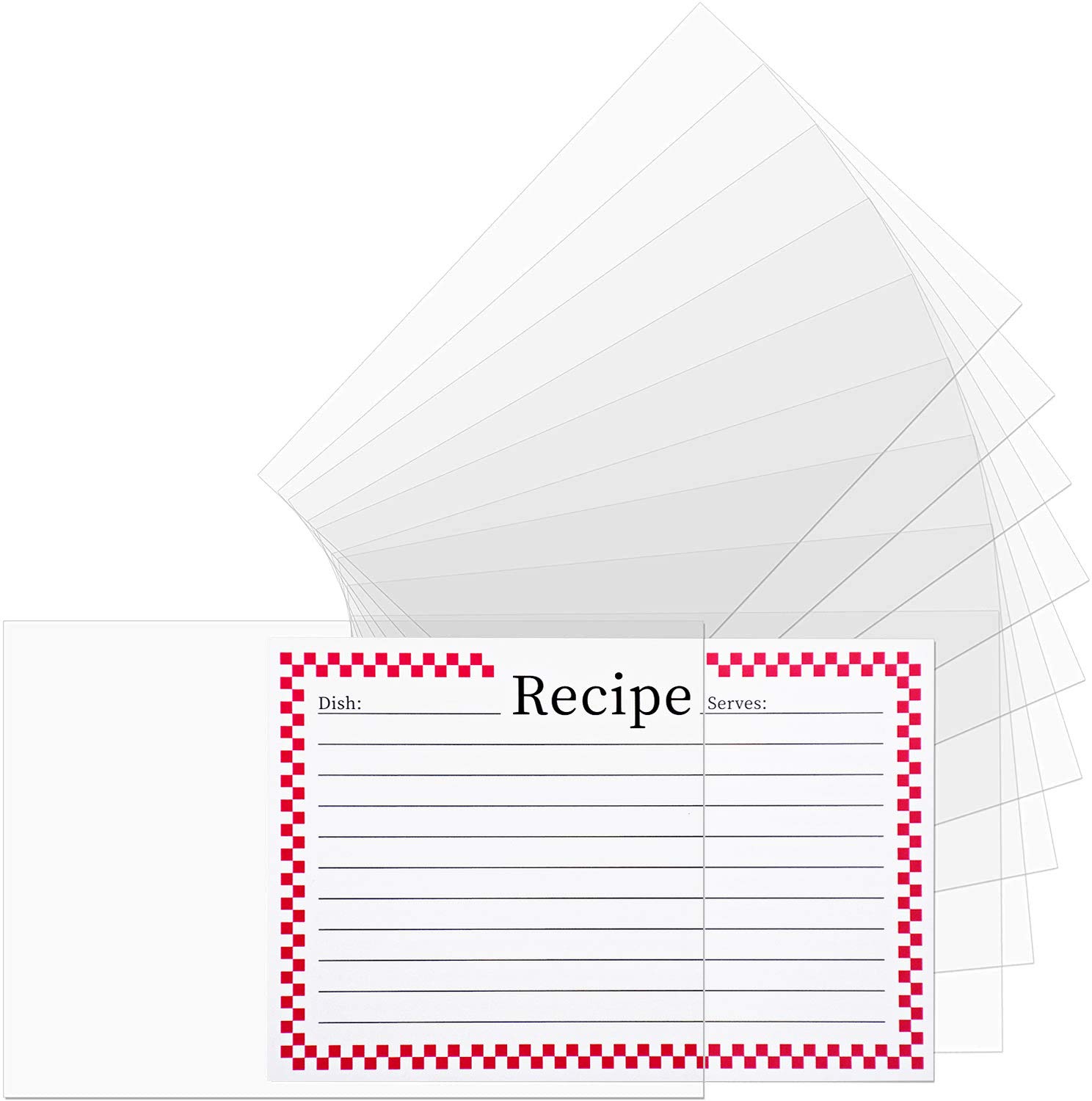 Amazon.com: Vovoo 3x5 Recipe Card Protectors,100 Count,Recipe Card Covers,Index Card Sleeve : Home & Kitchen Amazon.com: Vovoo 3x5 Recipe Card Protectors,100 Count,Recipe Card Covers,Index Card Sleeve : Home & Kitchen