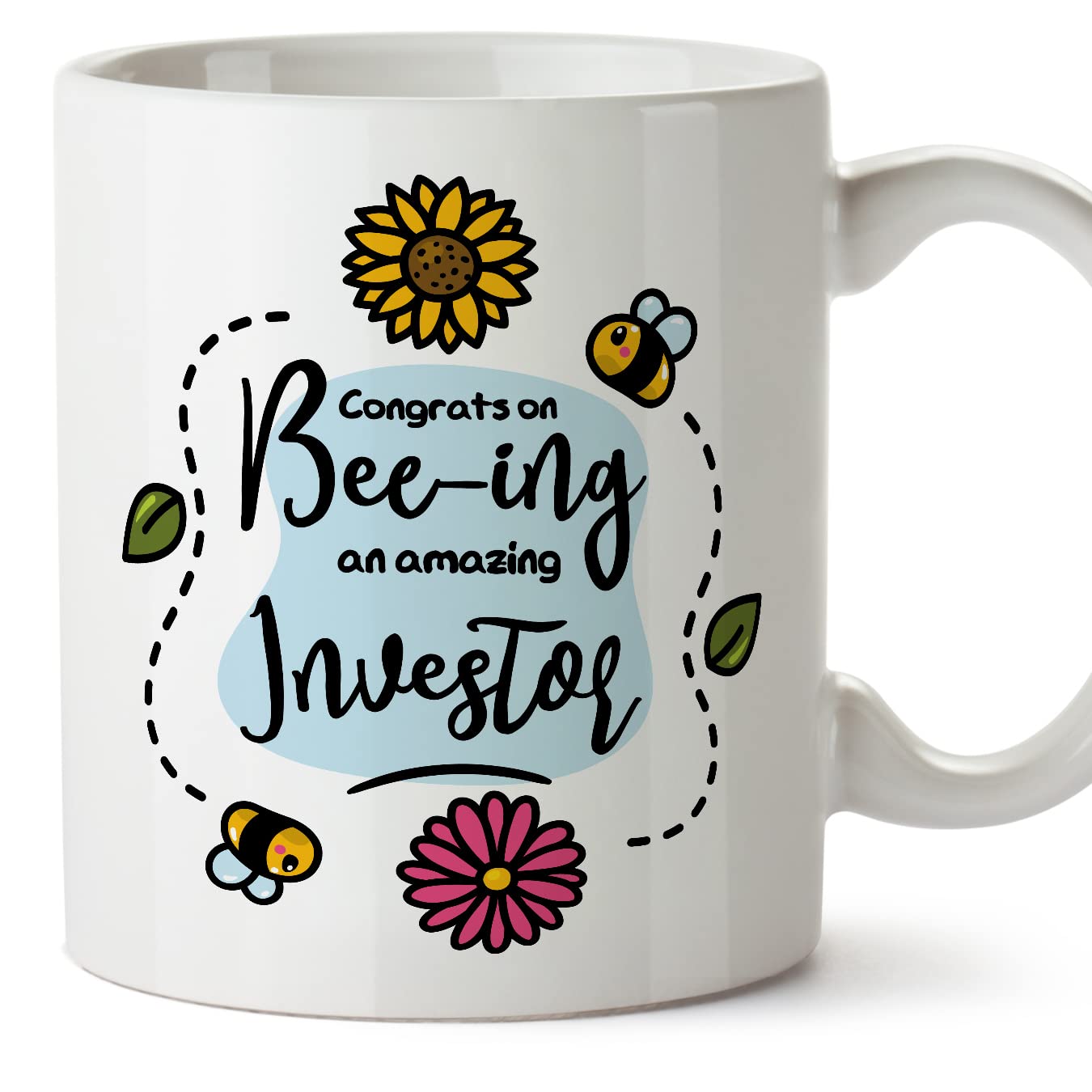 MUGFFINS Investor Mug - in English - Thanks for Beeing Amazing - Funny Gift for Colleagues - Ceramic 11oz Mug