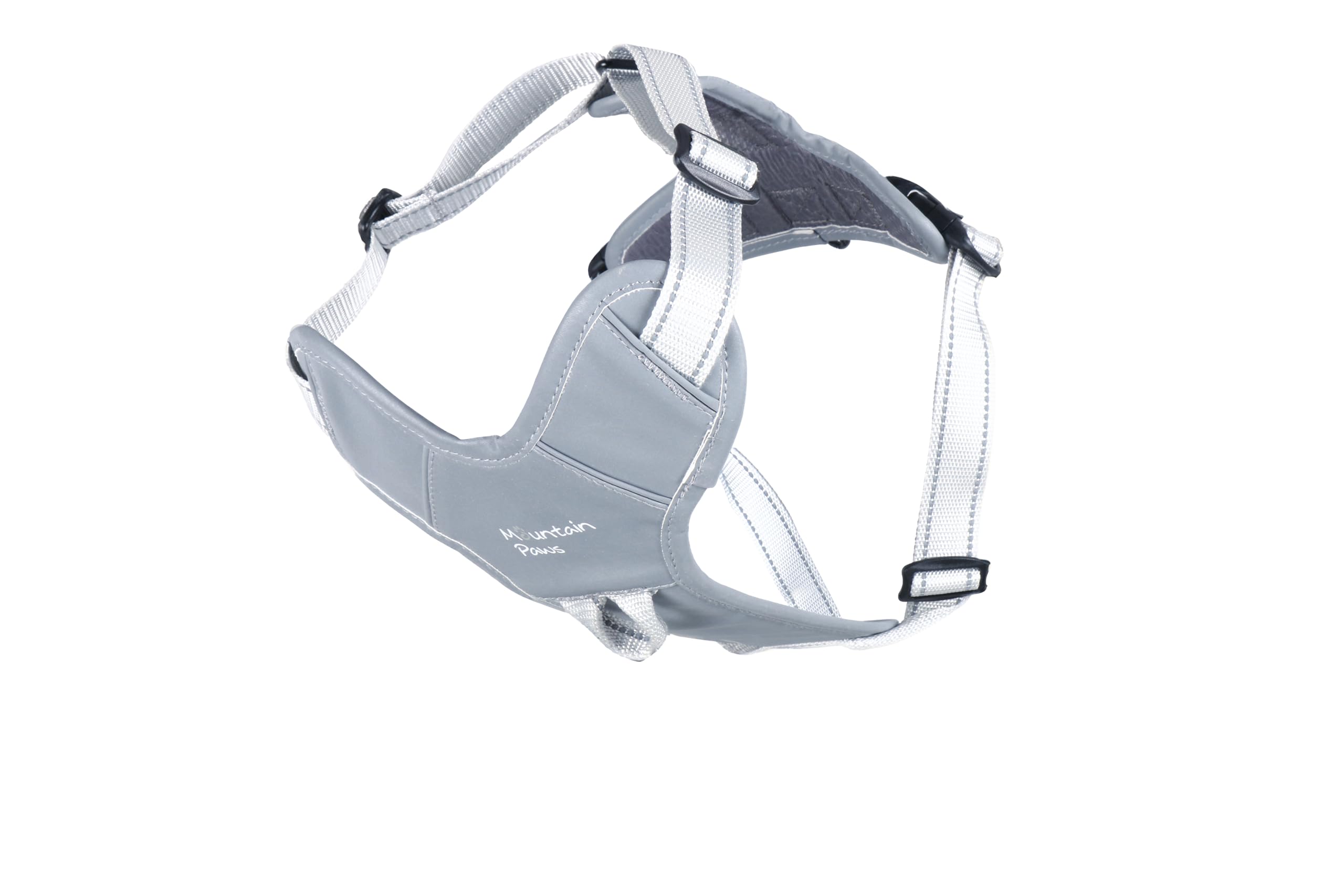 Mountain Paws Dog Harness | To Fit Chest Sizes 45–108cm, Foam Padded With Reflective Piping, Reflective, Medium