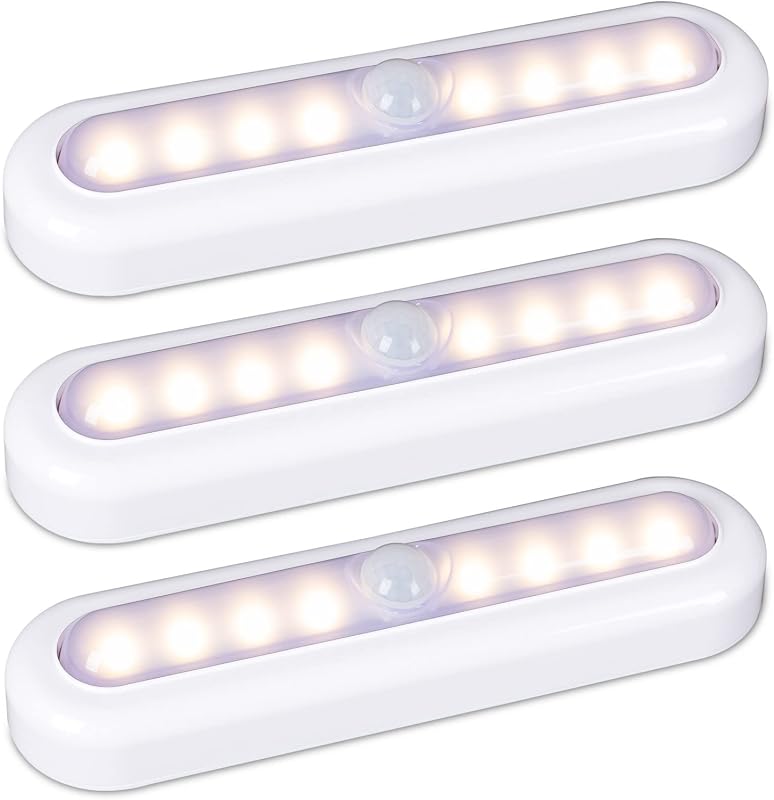 STAR-SPANGLED LED Szenzoros Szekrénylámpa Mozgásérzékelős Meleg Fehér 18cm 3db