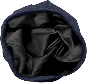 ADAMA Satin Lined Jersey Beanie - Ultra Soft - Satin Lining Prevents Breakage and Tangling, Day and Night Hair Defense
