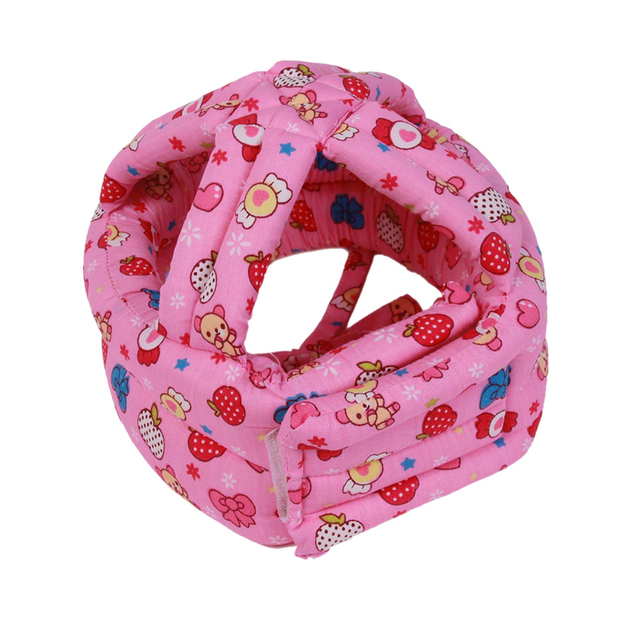 Futaba Adjustable Baby/Toddler Head Protection Helmet Cap-Pink