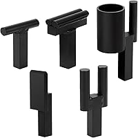 V-SEK 1 Inch Blacksmith Anvil Hardy Tools Set - 5PCS Hot Cut, Creasing Stake, Bottom Fuller, Bending Scrolling Kit for Forge Work