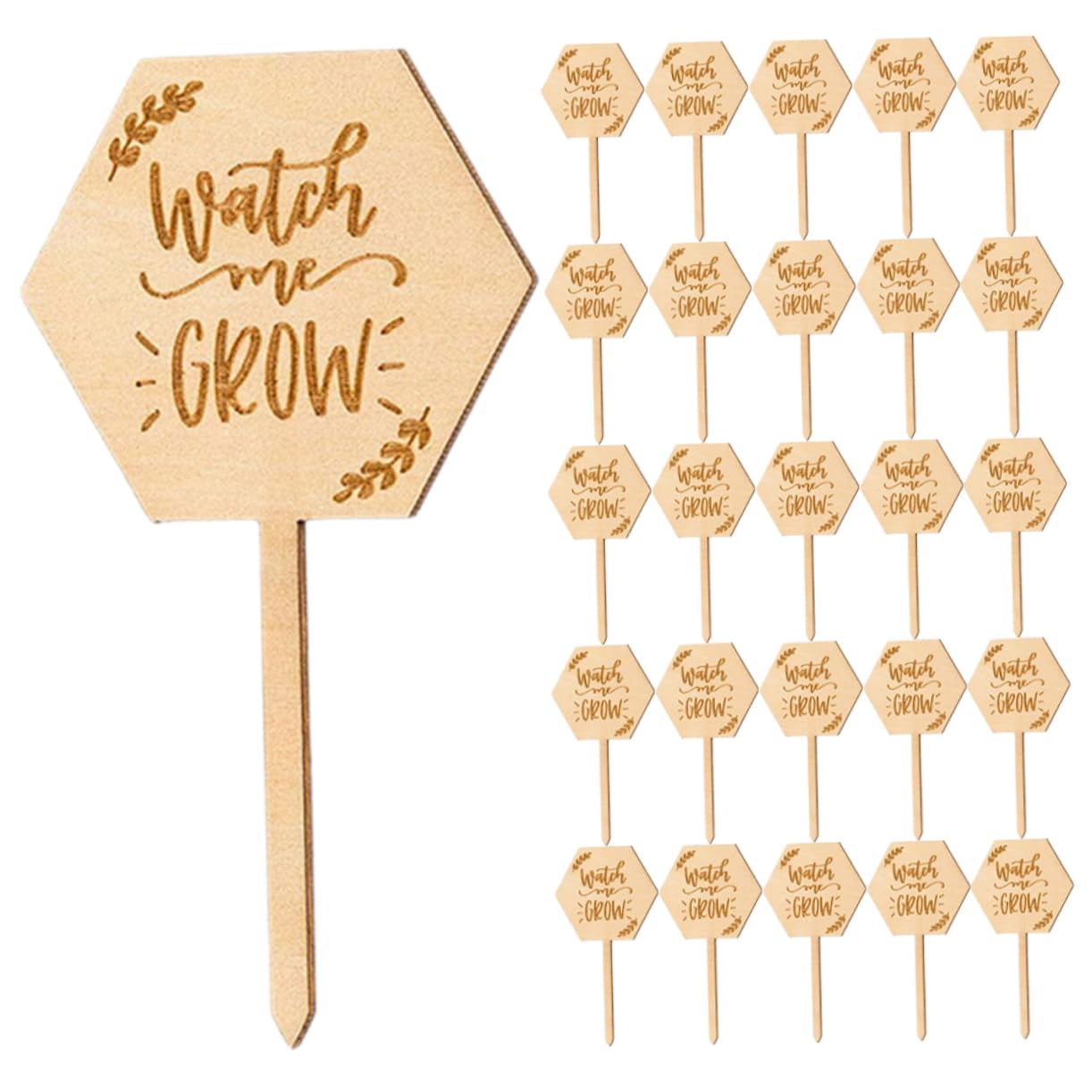 Toyvian 3 Sätze Holzetikett Im Freien Pflanzenanhänger Wasserfest Gartenschild Pflanzenpfahl Sukkulenter Marker Gartenpflanzenmarker Etiketten Stichworte 40 Stück * 3
