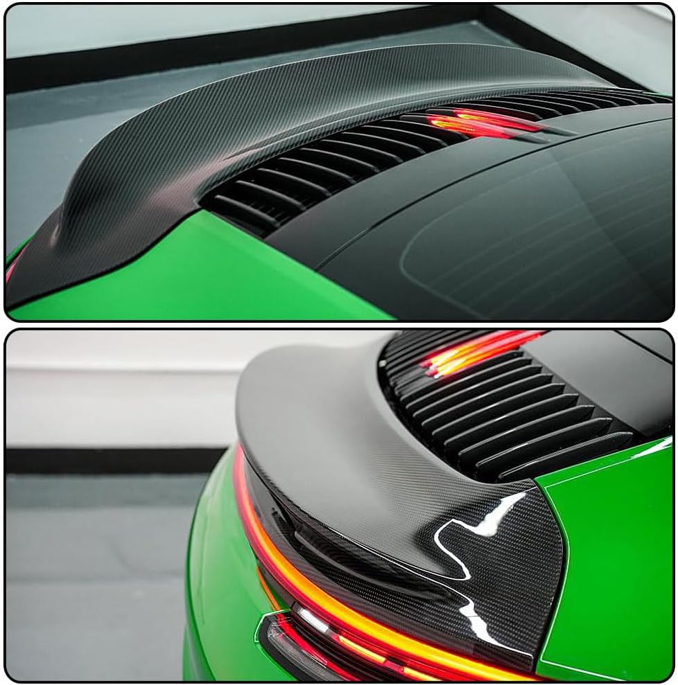Dry Carbon Fiber Rear Trunk Spoiler for Porsche 911 Carrera 4S Coupe Convertible 2-Door 2019-2023 Rear Boot Lid Duckbill Highkick Wing Lip Factory Outlet