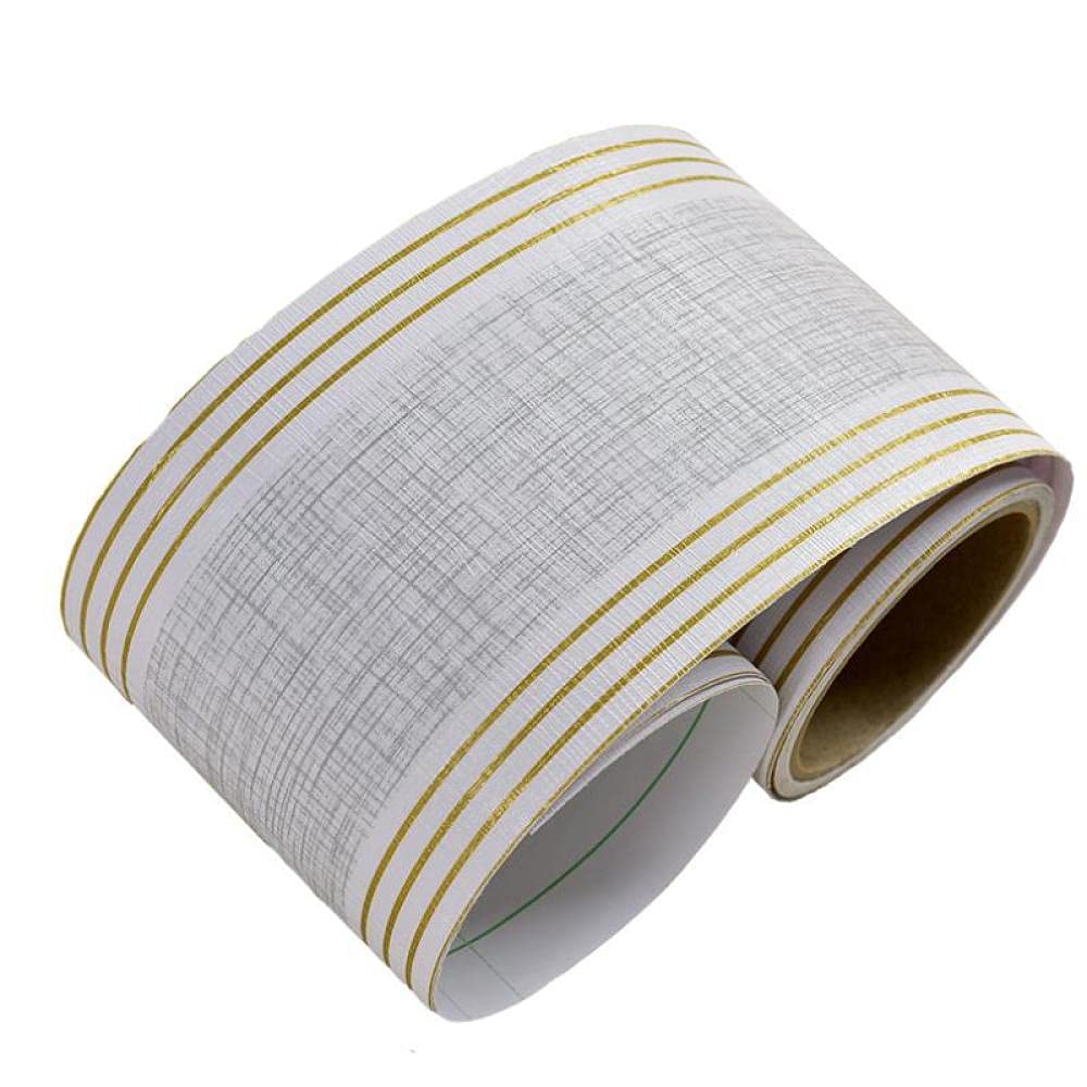 Bordure de papier peint autocollante Phnom Penh Stripes au design raffiné 15 cm x 500 cm