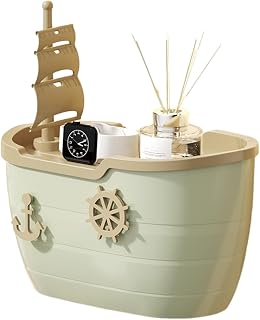VALINK Caja de pañuelos para colgar en la pared, diseño náutico, decoración de mesa, color verde