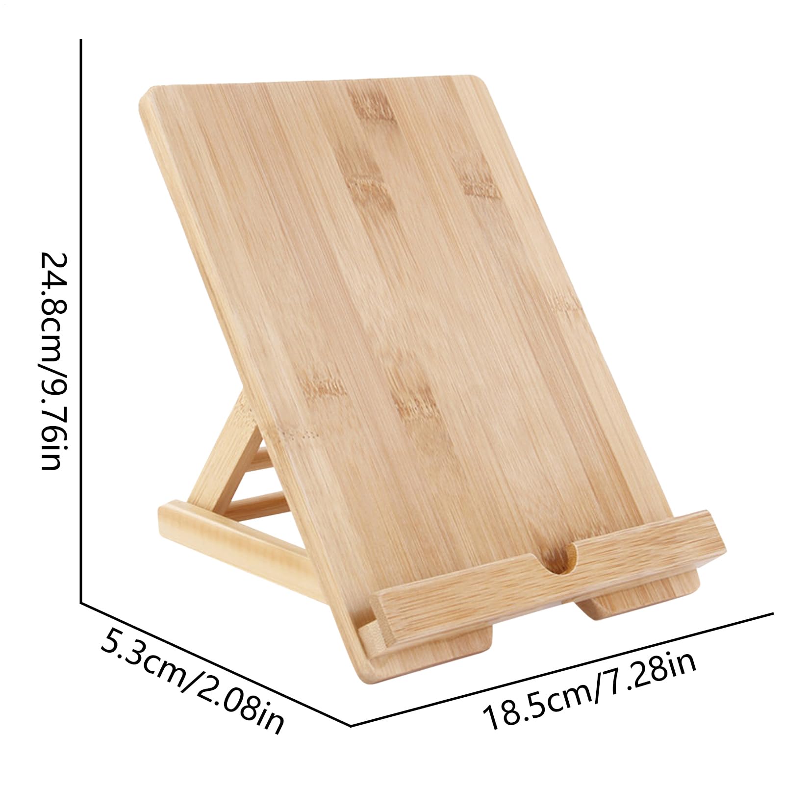 Supporto da scrivania per tablet in legno regolabile pieghevole multi-angolo
