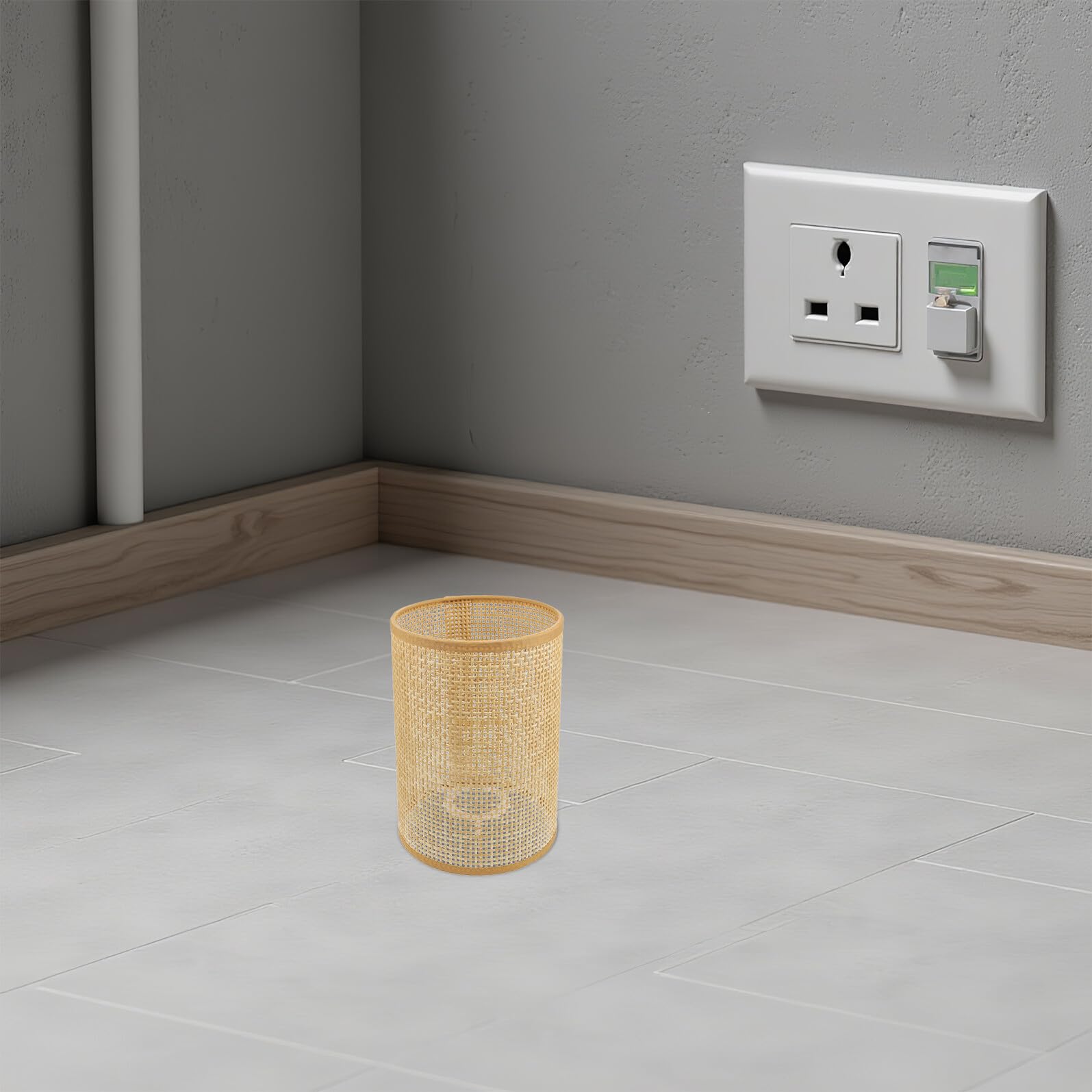 BESPORTBLE 2 pezzi Lampada Paralume in Rattan Intrecciato Coprilampada per Lampadario Sospensione Leggero e Facile da Installare per Soggiorno e Camera da Letto Versatile e Resistente