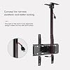 Adjustable Ceiling TV Mount Bracket - Tv Wall Mount,Universal TV Ceiling Mount,360 Deg Rotation Tilt Swivel TV Mount,Height Adjustable TV Stand And Wall Mount,for 26-60 Inch T,1M