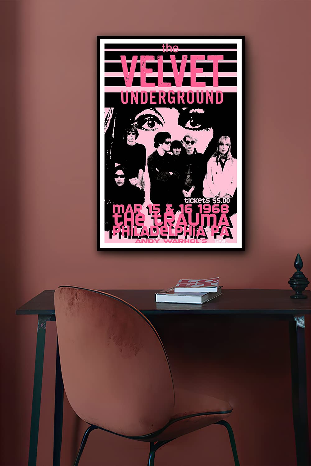 ヴィンテージ ベルベットポスター Amazon.co.jp: ベルベット 地下コンサート音楽バンドポスター 音楽