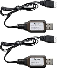 7.4 V Lipo Battery Charger – XH3P Plug Charging Cable Universal Rechargeable Li-ion Battery Charger with USB 1A Cable for 2S Battery RC Car Boat Airplane Monster Truck Quadcopter Airsoft Pack