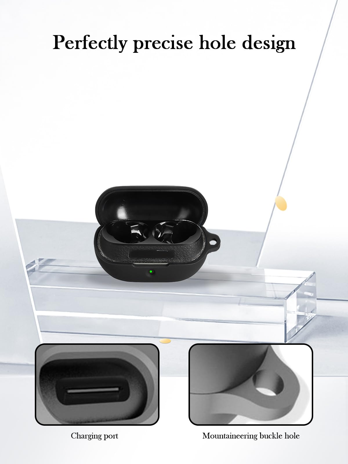 Amazon.com: Case for SoundPEATS H3 True Wireless Earbuds,Soft