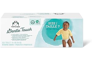 Mama Bear Gentle Touch Diapers, Overnight Protection, Size 7