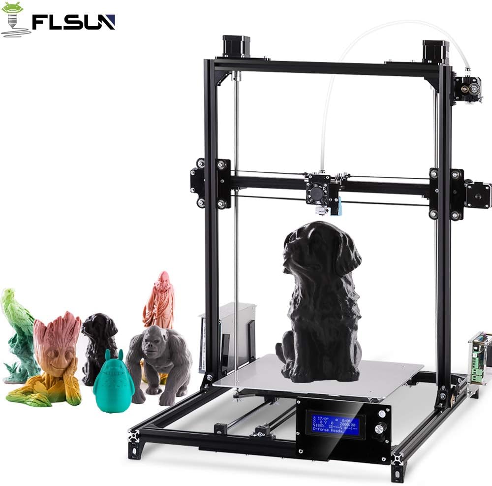 FLSUN Prusa i3 Plus 3D Printer Diy Kit Large 3D Printing Size 300x300x420 mm Auto leveling Heated Bed Full Gifts MEHRWEG