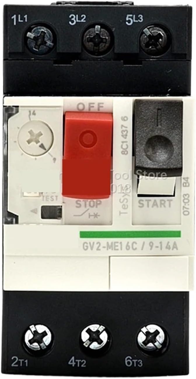 OBABO GV2-ME16C Motor Protection Circuit Breaker GV2ME16C 9-14A Button 3P Thermal Magnetic Type