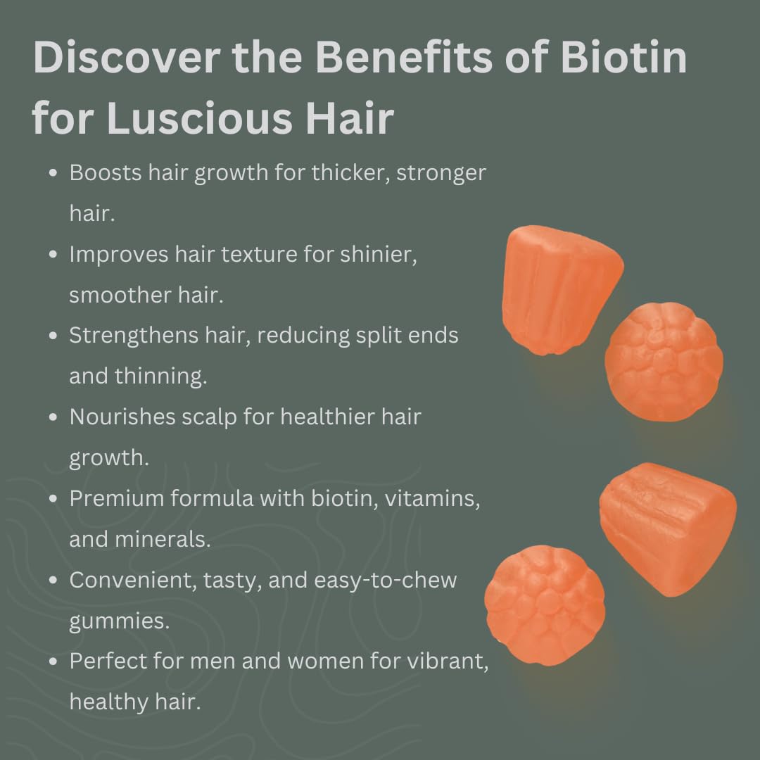 SIGMA GUYS Biotin Hair Gummies for Stronger, Shinier Hair & Nails | With Biotin, Zinc, Hyaluronic Acid, Inositol & Multivitamin | 15 Days Pack | Orange Flavour | 100% Vegan & Gut Friendly | Pack of 1 — Amazon image 3
