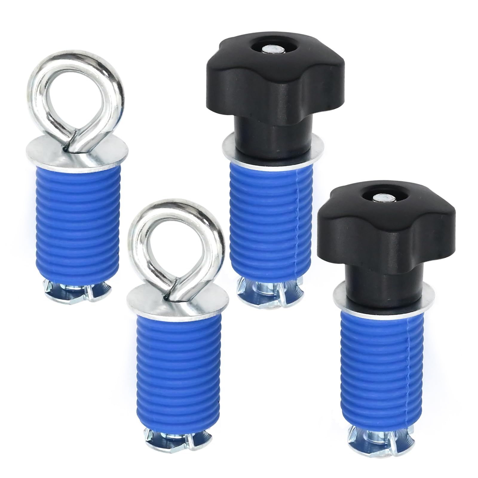 UOIENRT 2 Set Lock&Ride Tie Down Anchors Kit for ATV UTV Knob Bolt Anchors Eyelet Bolt Replacement for Polaris Ranger & General