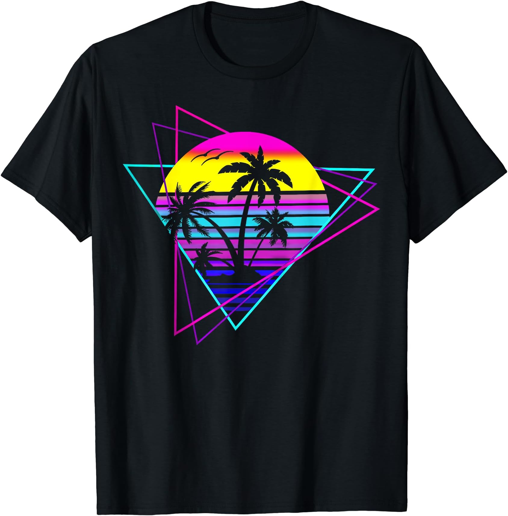 Aloha Hawaii Hawaiian Island Shirt Palm Beach SurfPalm Tree Retro Palm Tree 80s Eighties Summer Vacation Beach T-ShirtOEKO-TEX STANDARD 100