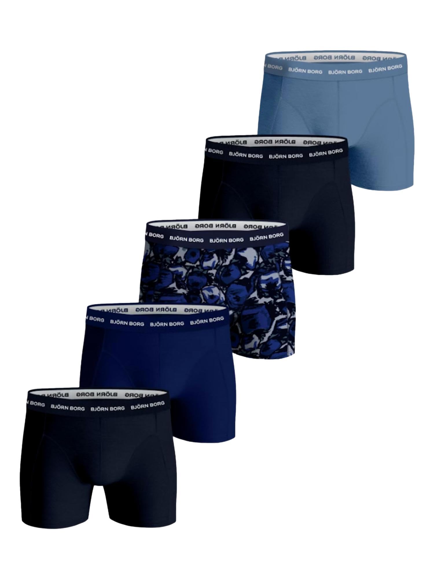Björn Borg Herren Boxershorts Cotton Stretch Boxer 5er Pack