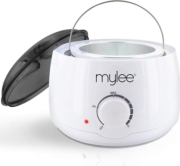 Mylee Chauffe-cire Rapide et Professionnel pour tout Type de Cire (dure, molle, paraffine) – Contrôlé Thermostatiquement – Température Ajustable Wax Heater (Prise Européenne) - 4