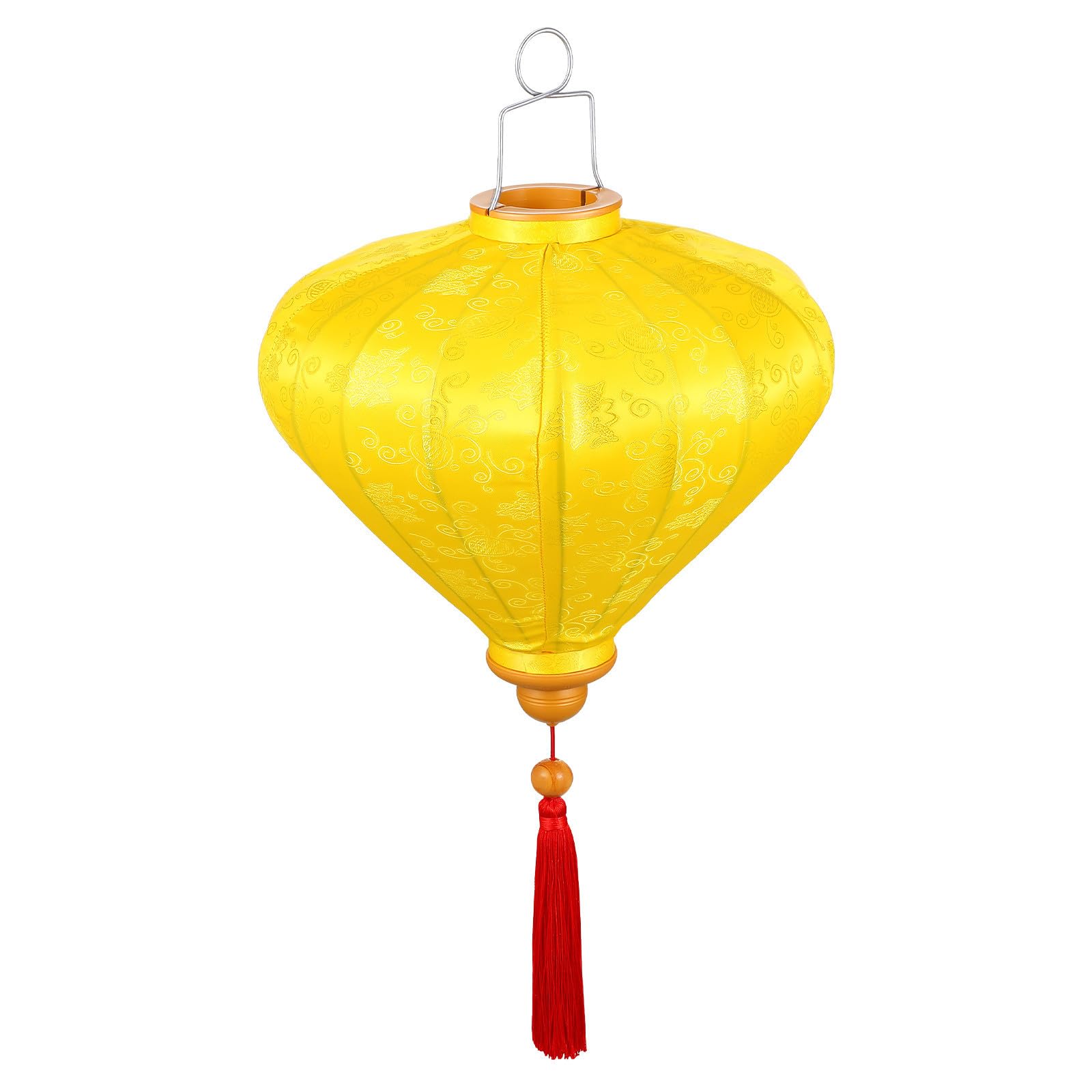 Diamond-shaped Vietnamese Silk Lantern for Outdoor Home Decoration