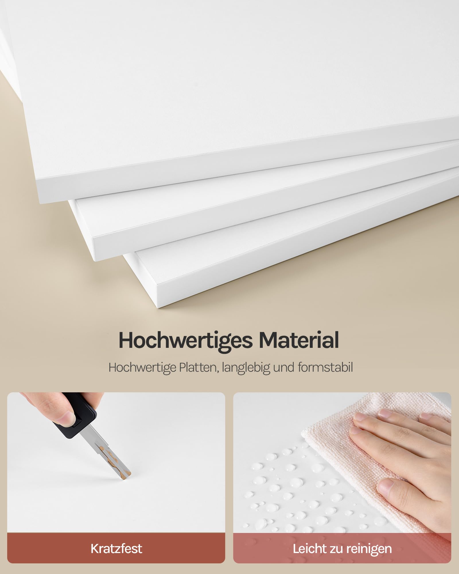 WOLTU Libreria Estanteria para Libros de Almacenaje | con 5 Estantes, para Salón, Dormitorio y Cocina, 60x24x144 cm, Blanca