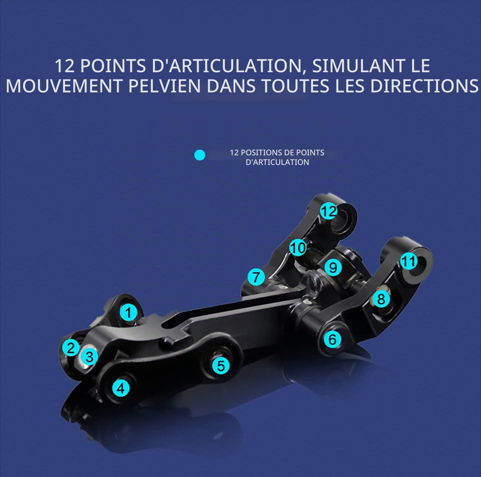 Siège de vélo Suspendu, Siège de vélo Confortable pour Hommes et Femmes, Design Ergonomique, 12 Points d'articulation conçus pour Les Hanches, Convient à la Plupart des vélos