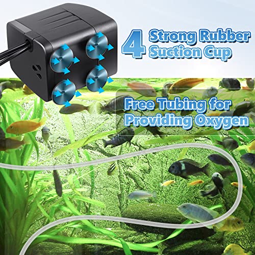 Image of 2Pack 220GPH Small Fountain Pump with Light, 15W Fountain Pump for Aquarium