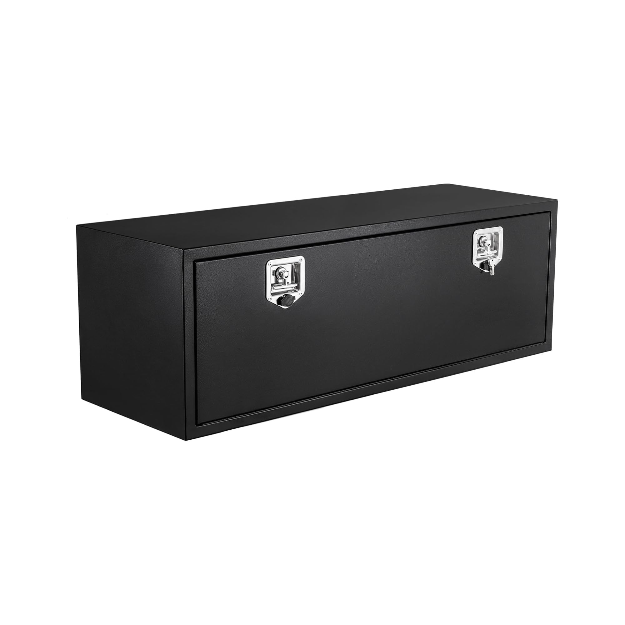 GarveeLife Underbody Truck Tool Box, 92x46x46cm Heavy Duty Steel Storage Tool Box with Lock and Keys, Waterproof Pickup Tool Chest for Truck Bed, RV and Trailer, 36 x 18 x 18 Inch, Black