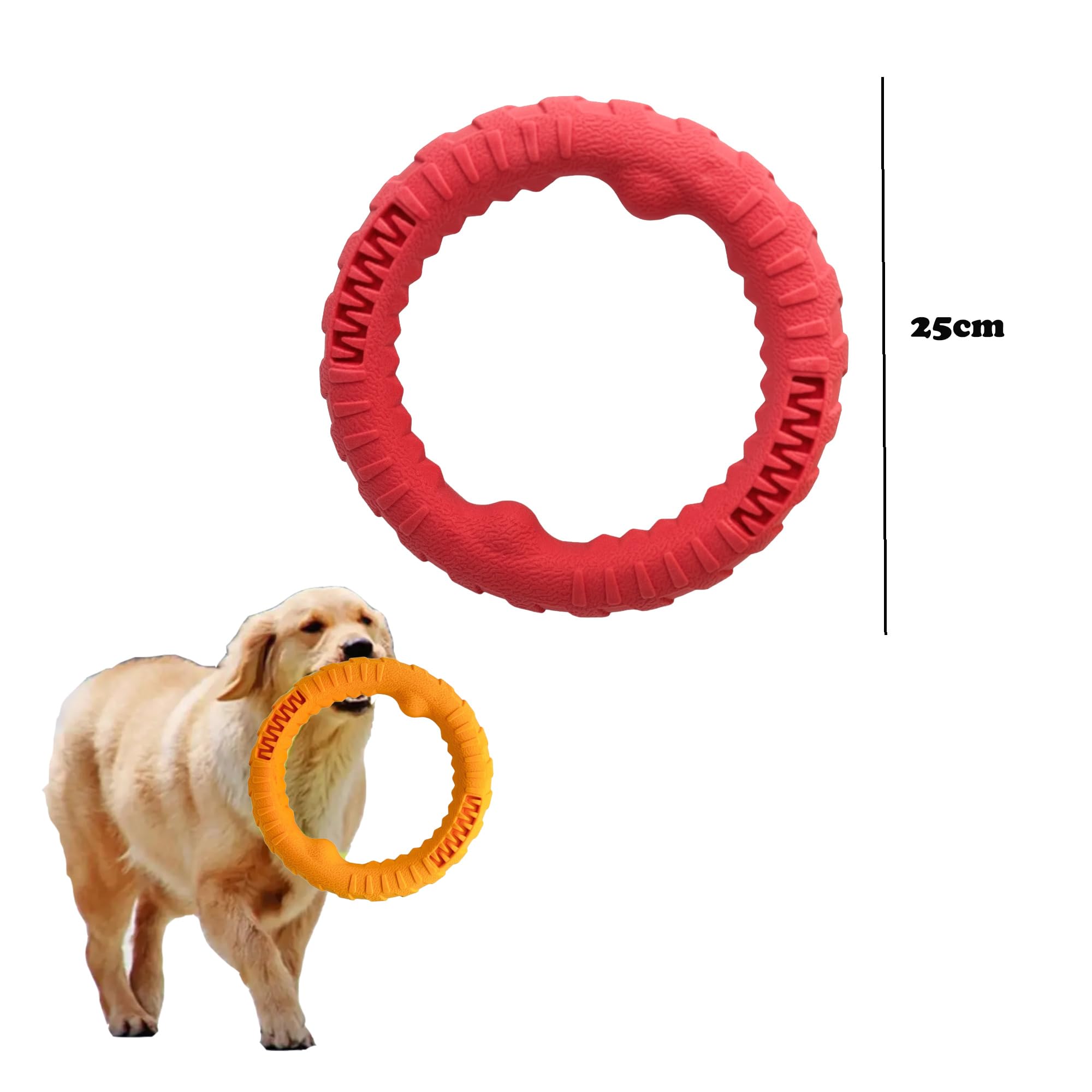 Pet Guru® Pet Dog Training Ring Anti-Bite Floating Toy Puppy Summer Pet Training Outdoor Durable Chew interactive Training Activity Toy (SEA BLUE - Image 2