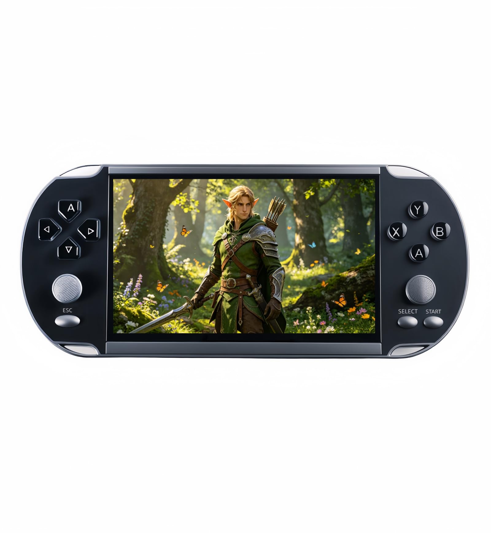 JXD 5,1 pollici Console Portatile Multifunzionale per Videogiochi 4000 giochi Retrò Lettore di gioco Mini sala giochi Emulatore Multiplo MP3/4 Regalo per le Feste Per Interni Esterni e Viaggi