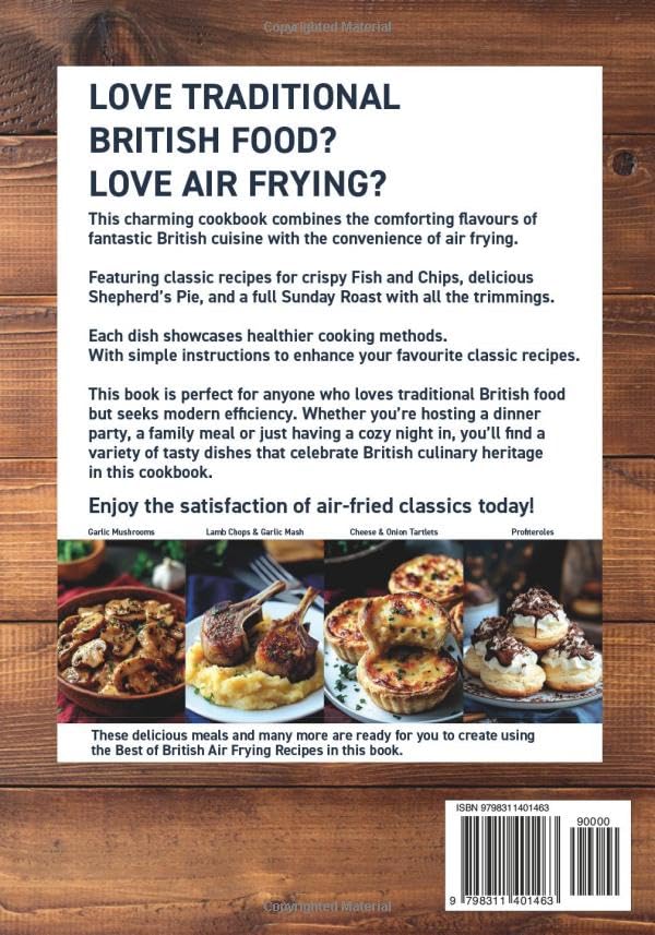 Best of British Air Frying Cookbook: 50 Classic Recipes. Easy to follow and create in your own kitchen. image 3