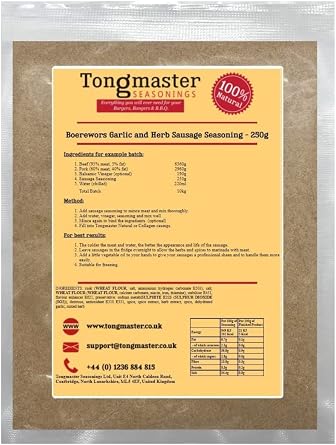 Boerewors Garlic and Herb Sausage Seasoning - 250g