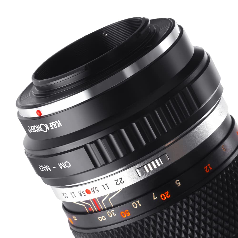 K&F Concept OM-M4 / 3 Adattatore per Obiettivo Anello Adattatore per Obiettivo da Olympus OM a Micro 4/3 Panasonic GF1 GF2 GF3 GF5 GF6 G1 G2 G3 G6 GX1 GX7 GH1 GH2 GH3