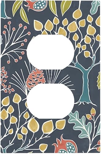 Miniatura 80 de Deep Blue Sea Turtles 1 Gang Outlet Covers Duplex Receptáculo Placa de pared Decorativa Eléctrica Placa Delantera Interruptores de Luz para Cocina