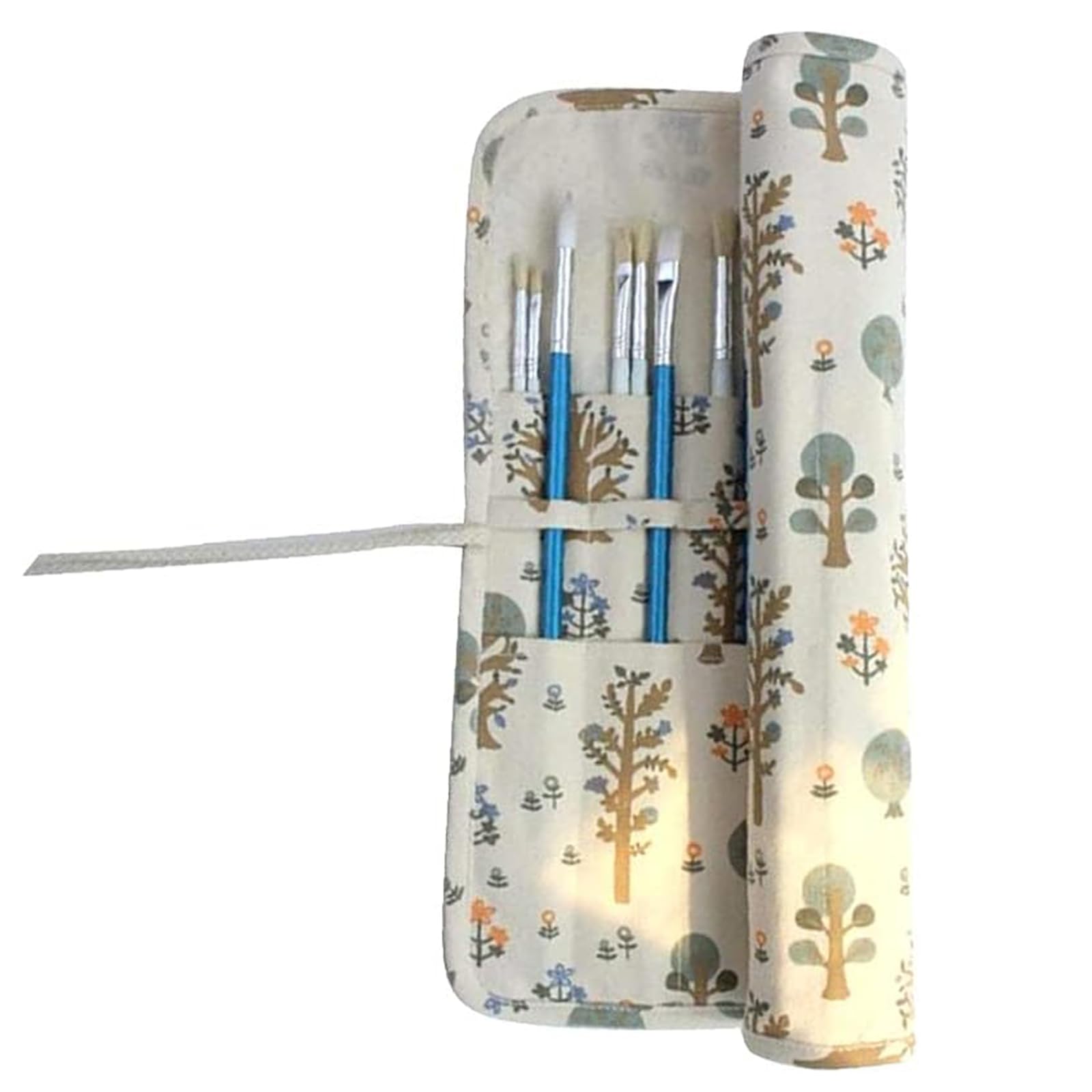 Support de rangement pour pinceaux de peinture à 20 emplacements en bois pour atelier d'artiste