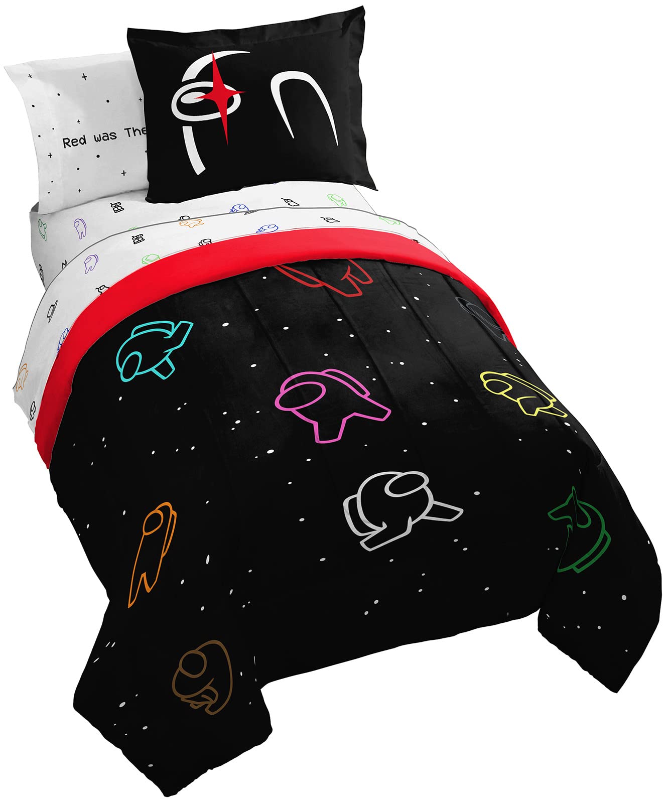 Buy Jay Franco Among Us Sounds Suspicious 7 Piece Full Size Bed Set