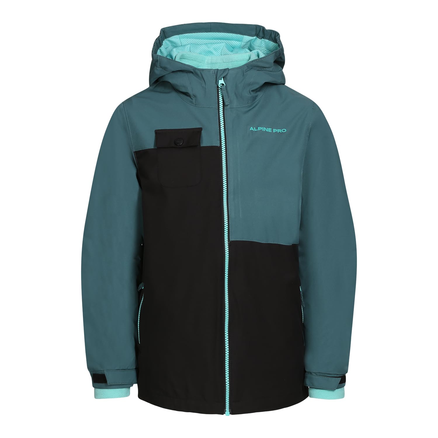 Alpine Pro PLEGA - Chaqueta de invierno para niño con capucha, chaqueta ligera de senderismo, chaqueta de ciudad, chaqueta deportiva, resistente al viento, chaqueta impermeable y transpirable,