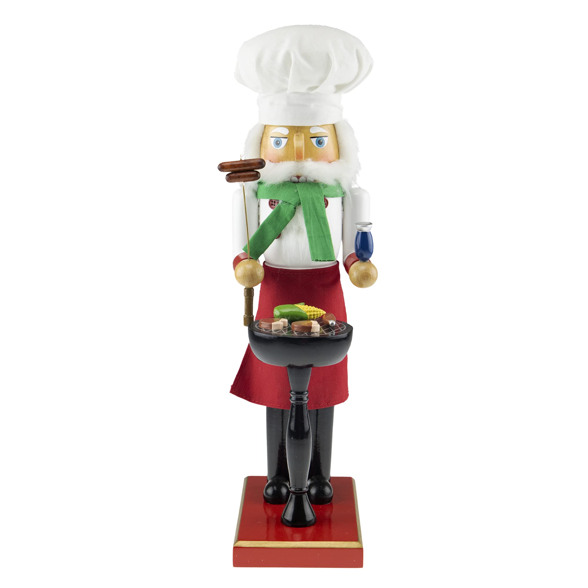 Clever Creations Grillmaster Santa Decoration