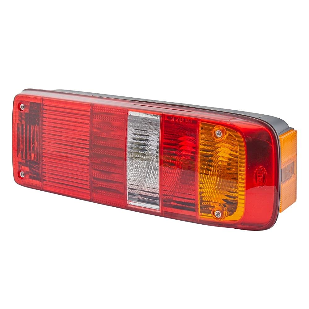 HELLA 2VP 340 888-011 Rearlight - Bulb - 24V - Fitting/Bolted - Lens Colour: Multi-coloured - Plug: Round Plug - left - Quantity: 1