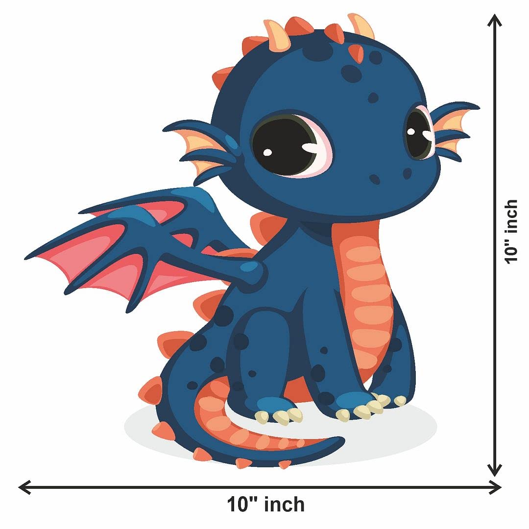 KREEPO Baby Dinosour Design Toilet Seat Stickers Decals Self-Adhesive Removable PVC Vinly Waterproof (10x10) inch,Pack of 2 1