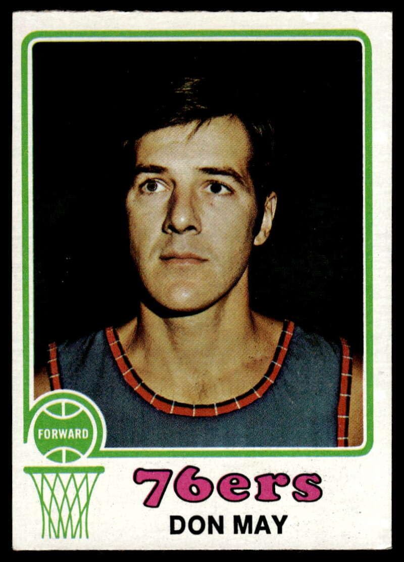 Amazon.com: Basketball NBA 1973-74 Topps #131 Don May EX/NM 76ers
