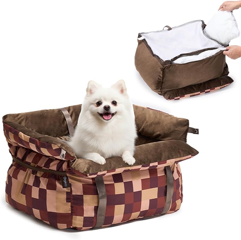Assento elevatório para cães pequenos BurgeonNest em tecido Oxford com guia de segurança BN-SDCS-GZ