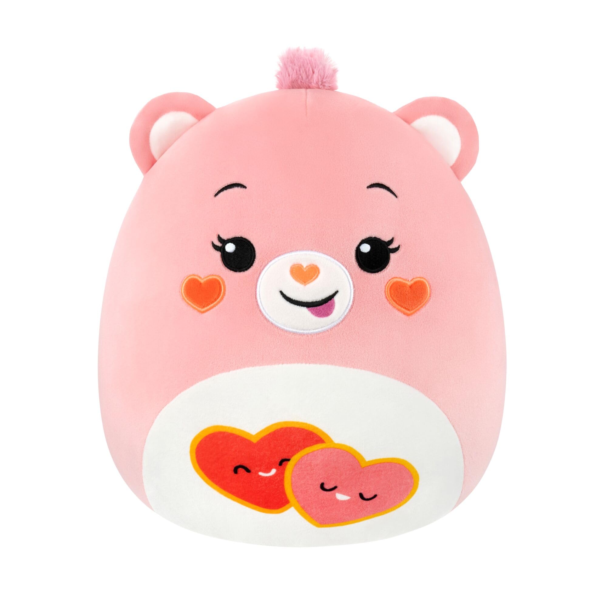 Squishmallows Original Care Bears 12-Inch Love-a-Lot Bear – Official Jazwares Plush (Medium-Sized)