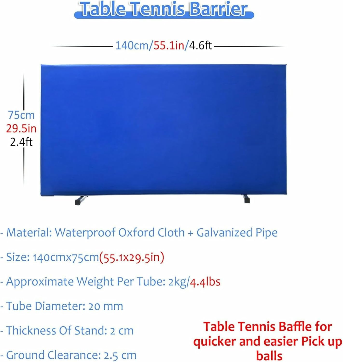 Indoor Self Training Privacy Partitions Screen, 1pc 2pcs 3pcs 4pcs Ping Pong Field Fence Surround Barrier Block, Table Tennis Court Pong Ball Baffle/Coaming/Surround