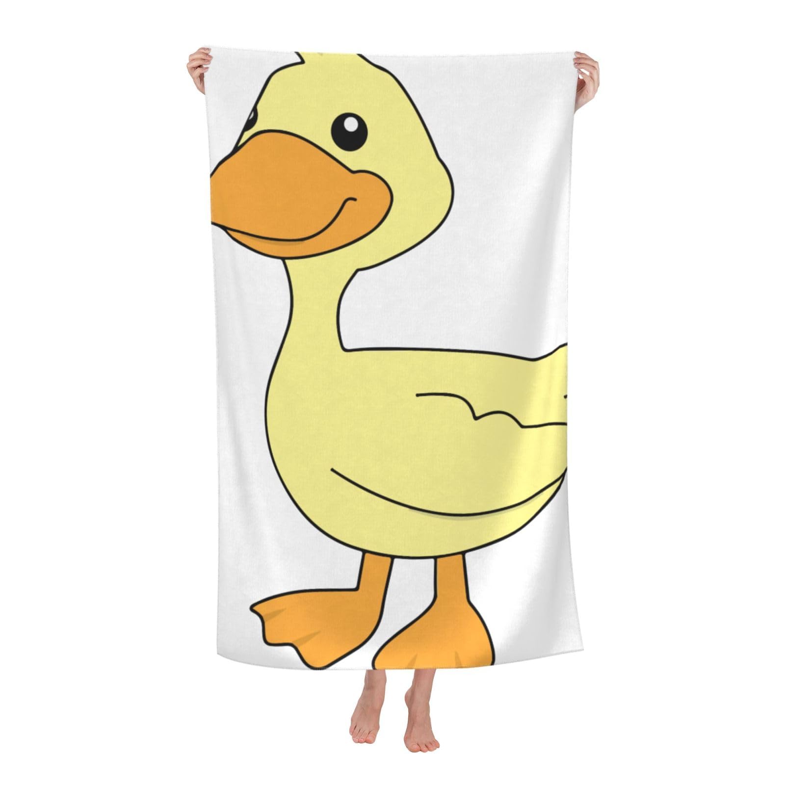 LSRCPD Beach Towel Yellow Duck Cartoon Microfiber Beach Towels Blanket Oversized Tropical Big Extra Large XL Pool Towels Quick Dry Sandproof for Women Girls Kids